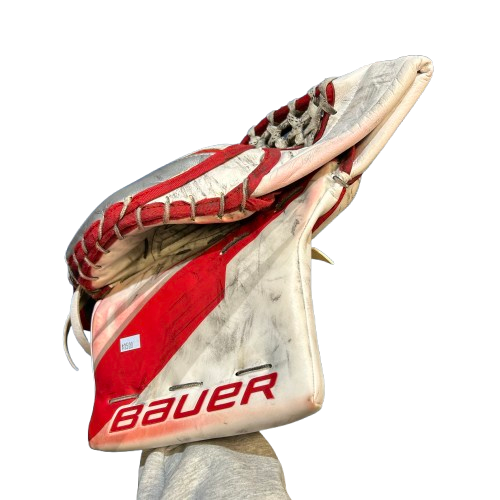 Bauer Vapor Hyperlite 2 - Ensemble complet de gardien droit Pro Stock d'occasion (blanc/rouge)